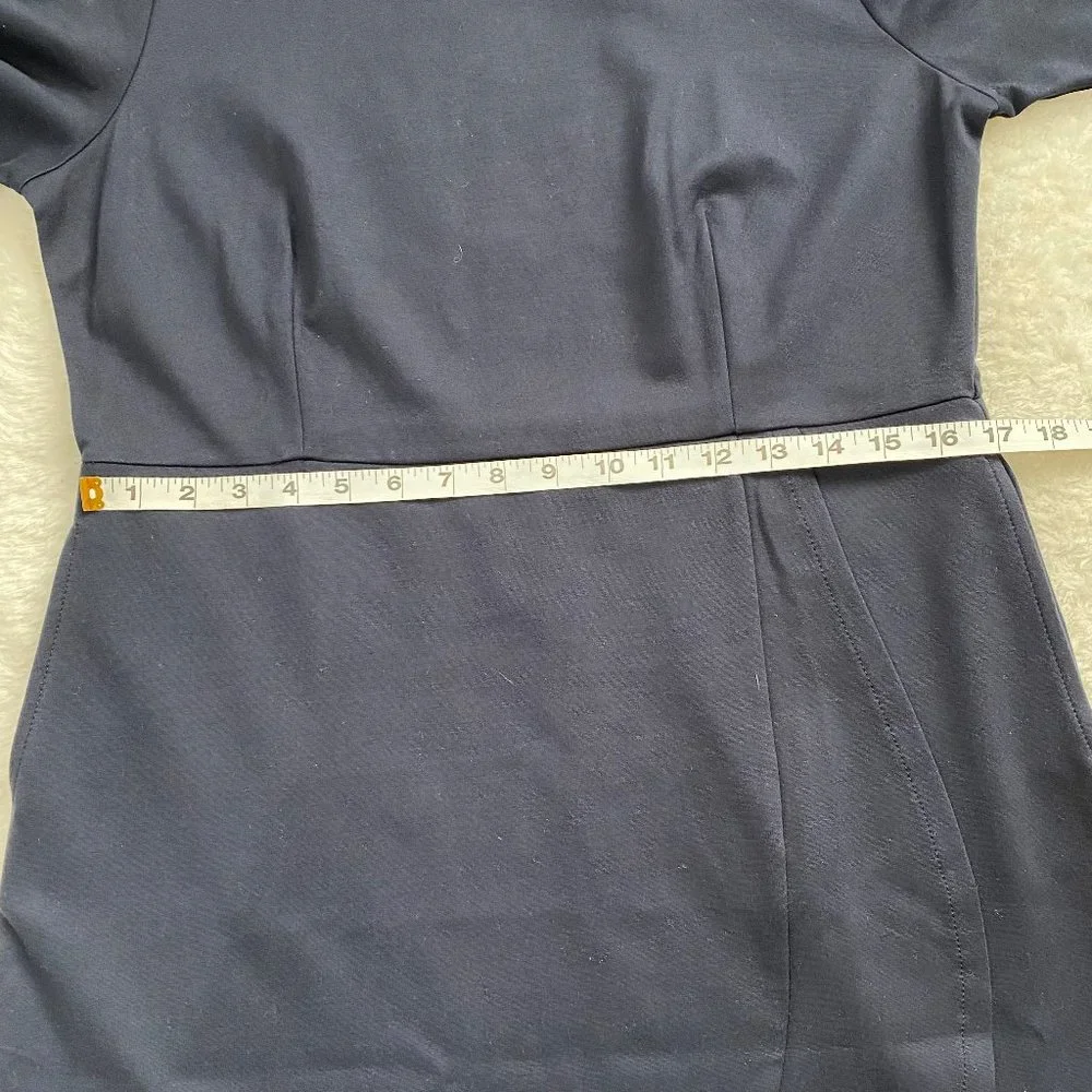 J.Jill Women's Long Sleeve Business Dress, Navy Blue, Size Medium - Picture 5 of 11